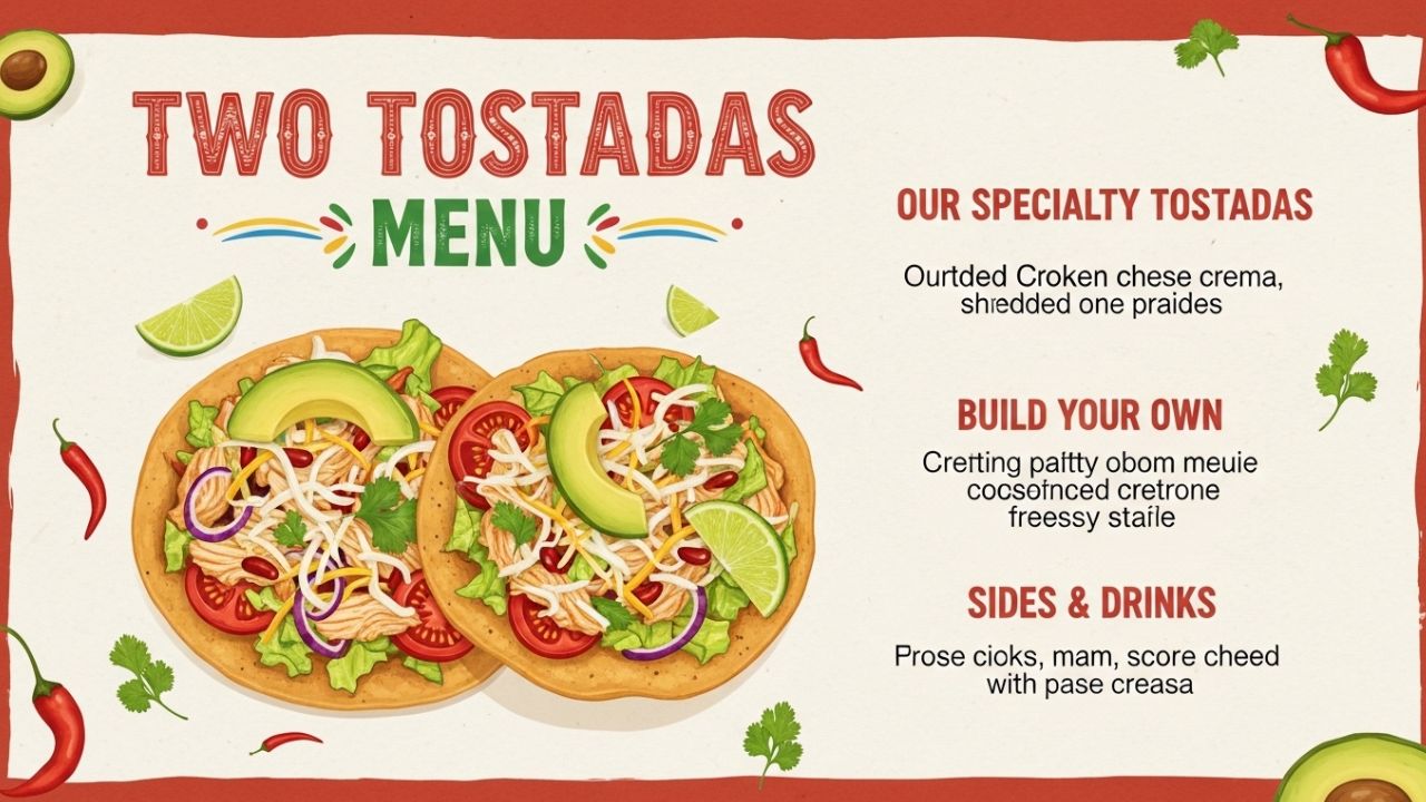 Two Tostadas Menu